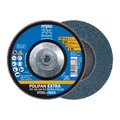 Pferd 7" x 5/8-11 Thd. POLIFAN® Flap Disc - Z PSF EXTRA STEELOX, Zirconia, 40 Grit, Flat 60507